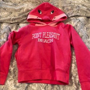 Girls point please t beach hooded sweatshirt